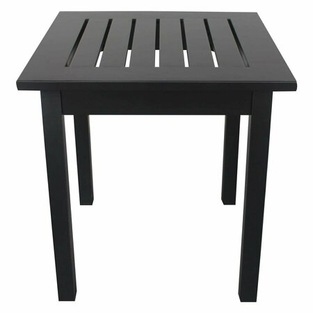 KD MOBILIARIO Heartland End Table Black 18x18x19 in. KD3079848